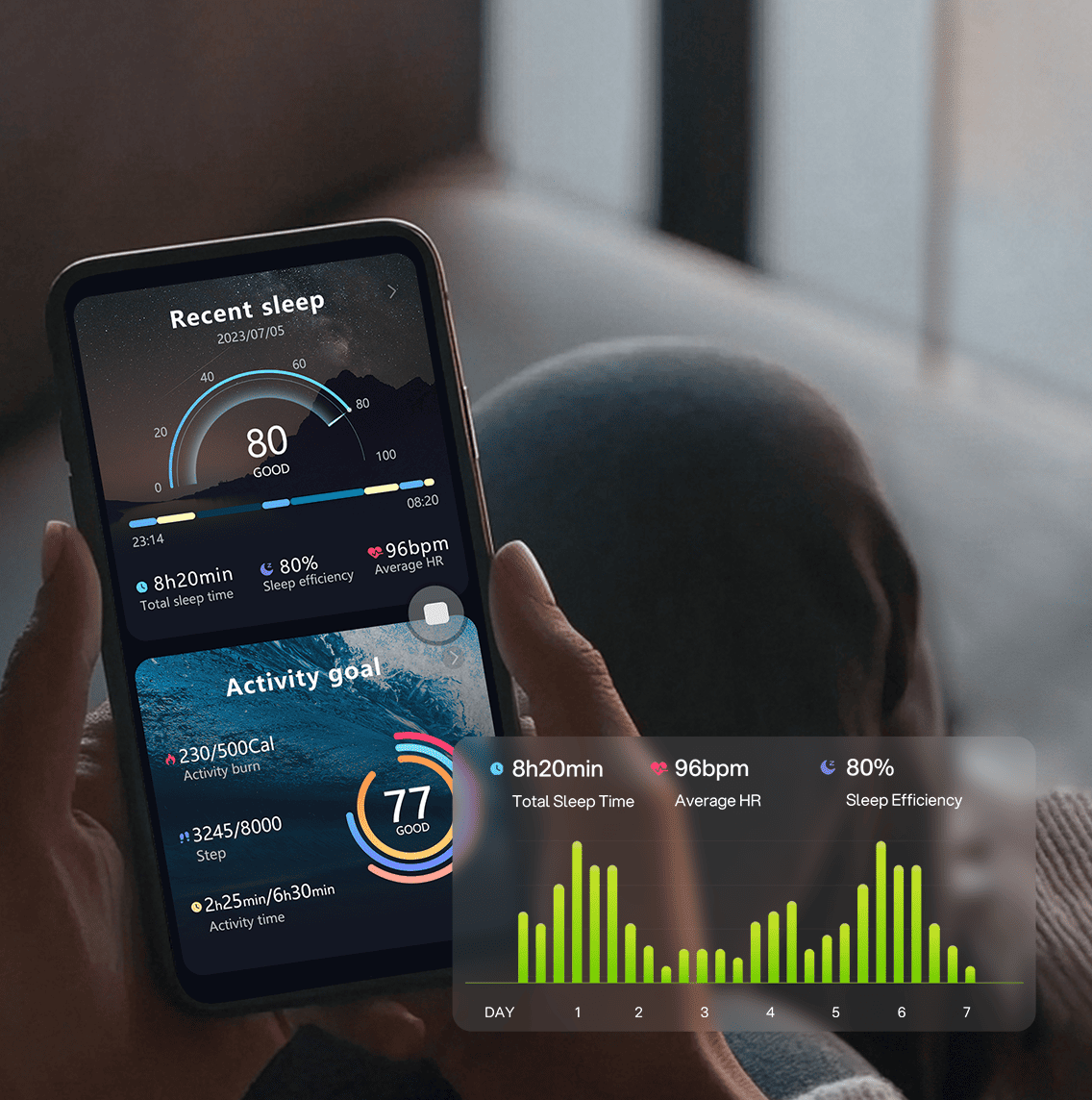 Nighttime Blood Oxygen Tracking